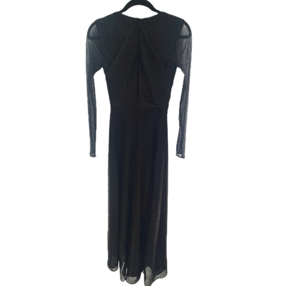 Talbot Runhof Black Metallic Twisted Gown - Picture 7 of 8